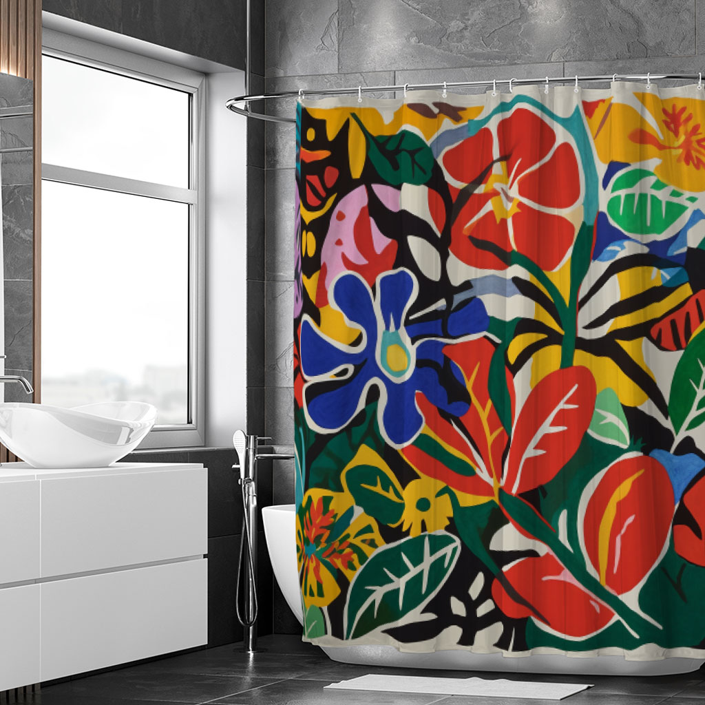 Mexican Floral Shower Curtain